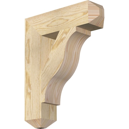 Ekena Millwork Funston Craftsman Rough Sawn Bracket, Douglas Fir, 4"W x 16"D x 20"H BKT04X16X20FST04RDF